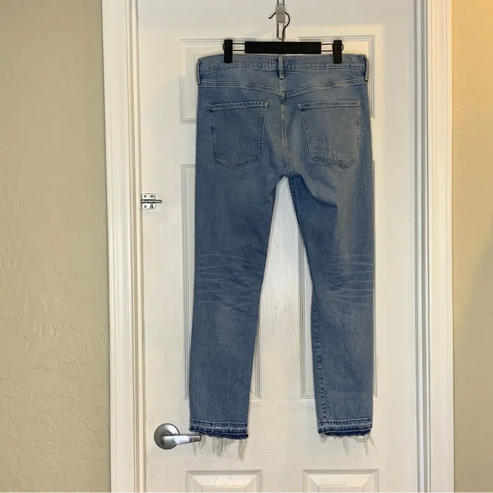 AGOLDE Isabel Slim Boyfriend jeans in a blue distressed wash Size 29